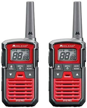Midland XT10 Pro Paar Rot C1459 pmr radio stanica 2-dijelni komplet