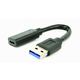 Gembird USB 3.1 AM to Type-C female adapter cable, 10 cm, black GEM-A-USB3-AMCF-01