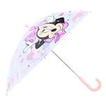 Disney dječji kišobran Minnie Mouse Rainy Days prozirni - rozi