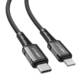 Kabel USB-C na Lightning Acefast C1-01, 1,2 m (crni)