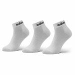 Set od 3 para unisex visokih čarapa adidas HT3451 Bijela
