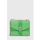 Torba MICHAEL Michael Kors boja: zelena - zelena. Mala torba iz kolekcije MICHAEL Michael Kors. na kopčanje model izrađen od ekološke kože.