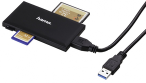 HAMA Slim USB 3.0 superspeed multi čitač kartice crno