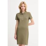 Lacoste haljina s pamukom zelena EF5473