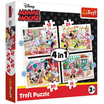 Minnie Mouse i prijatelji 12,15,20,24kom 4 u 1 puzzle - Trefl