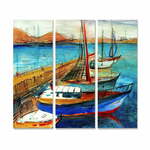 Slike u setu od 3 kom 20x50 cm Sailing - Wallity