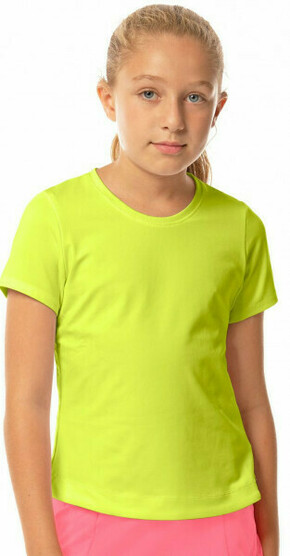 Majica kratkih rukava za djevojčice Lucky in Love Core Dynamic High-Low S/S Girls - neon yellow