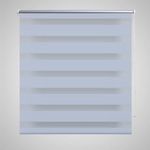 vidaXL Rolo bijele zavjese sa zebrastim linijama 90 x 150 cm