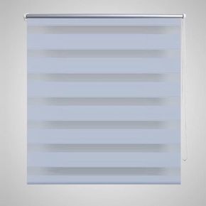 VidaXL Rolo bijele zavjese sa zebrastim linijama 90 x 150 cm