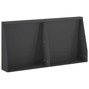 Zid za zadržavanje 2 kom. 40 x 12 x 50 cm Čelik Crna