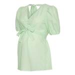 MAMALICIOUS Bluza 'Broolyn' pastelno zelena / bijela