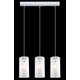 ITALUX MDM1672/3 | Valve Italux visilice svjetiljka 3x E27 bijelo, krom