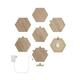 Nanoleaf Elements Hexagons Wood Look Starter Kit 7 pack