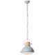 BRILLIANT 93571/70 | Emma-BRI Brilliant visilice svjetiljka 1x E27 beton, drvo