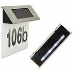 Inox LED solarni kućni broj na ploči 17cm