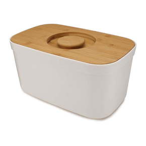 Bijela kutija za kruh s drvenim poklopcem Joseph Joseph Bin