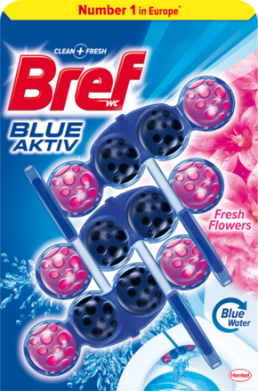 Bref sredstvo za čišćenje wc-a Blue Aktiv Fresh Flower 3 x 50 g