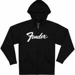 Fender Majica Transition Logo Zip Front Hoodie Black M