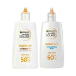 Garnier Ambre Solaire Super UV Hyaluronic Acid Set proizvod za zaštitu lica od sunca 40 ml + proizvod za zaštitu lica od sunca 40 ml unisex