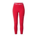 NIKE Sportske hlače vatreno crvena / bijela