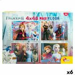 Dječje Puzzle Frozen Dvostrano 4 u 1 48 Dijelovi 35 x 1,5 x 25 cm (6 kom.)