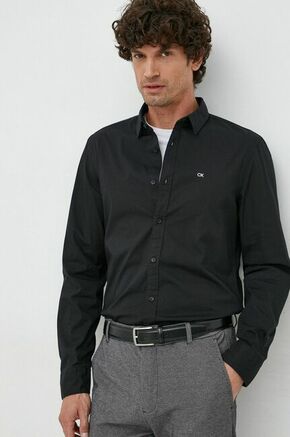 Calvin Klein Poslovna košulja crna / bijela