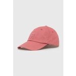 Pamučna kapa sa šiltom Tommy Hilfiger boja: ružičasta, glatka - roza. Kapa s šiltom u stilu baseball iz kolekcije Tommy Hilfiger. Model izrađen od pamučne tkanine.