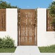 vidaXL Vrtna vrata 105 x 180 cm od čelika COR-TEN s uzorkom bambusa