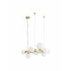 NOVA LUCE 9028856 | Odillia Nova Luce visilice svjetiljka s mogućnošću skraćivanja kabla 11x G9 zlato mat, opal