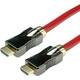 Roline HDMI priključni kabel HDMI A utikač, HDMI A utikač 3.00 m crvena 11.04.5903 dvostruko zaštićen, Ultra HD (8K) HDMI kabel