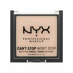 NYX Professional Makeup Can't Stop Won't Stop Mattifying Powder puder u prahu 6 g nijansa 02 Light