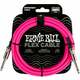 Ernie Ball Flex Instrument Cable Straight/Straight Ružičasta 3 m Ravni - Ravni