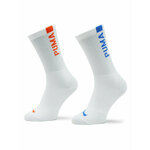 Set od 2 para ženskih visokih čarapa Puma Women Slouch Sock 2P 938005 White / Blue / Red 04