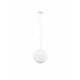 NOVA LUCE 920421 | Nevoso Nova Luce visilice svjetiljka kuglasta s mogućnošću skraćivanja kabla 1x E27 bijelo, opal