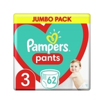 Pampers Pants Jumbo Pack pelene, veličina: 3, 6-11 kg, 62 kom