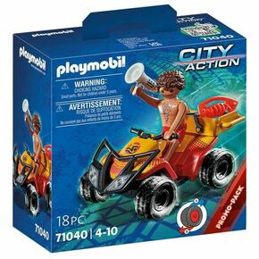 Playset Playmobil City Action Rescue Quad 18 Dijelovi 71040