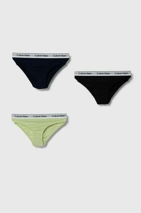 Calvin Klein Underwear Gaće siva melange / svijetlozelena / crna / bijela