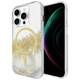 CASEMATE Karat Marble MagSafe stražnji poklopac za mobilni telefon Apple iPhone 15 Pro prozirna, zlatna, svjetlucavi efekt