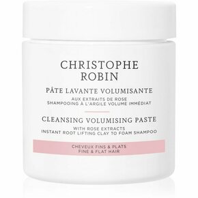 Christophe Robin Cleansing Volumizing Paste with Rose Extract eksfolijacijski šampon za volumen kose 75 ml