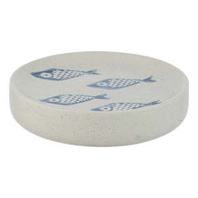 Bijelo-plava keramička posuda za sapun Wenko Aquamarin