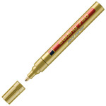 Marker permanentni lakirajući 2-4mm Edding 750 zlatni