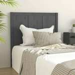 vidaXL Uzglavlje za krevet sivo 105,5 x 4 x 100 cm od masivne borovine
