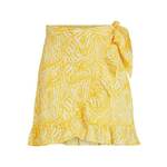VILA Suknja 'Limia Eva' žuta / pastelno žuta / bijela