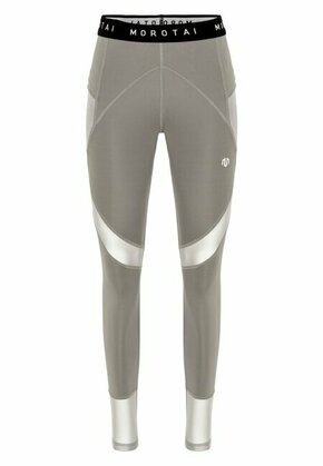MOROTAI Sportske hlače 'Naka' taupe siva / crna / srebro / bijela
