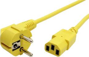 ROLINE 230V IEC Kabel za napajanje Žuta 1.8m 19.08.1011