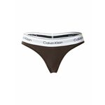 Calvin Klein Underwear Tanga gaćice čokolada / svijetlosiva / crna / bijela