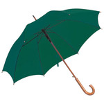 Kišobran automatik sa zaobljenom drvenom drškom - razne boje - tamno zelena