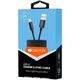 Canyon Lightning USB Cable for Apple, braided, metallic shell, cable length 1m, Black, 14.9*6.8*1000mm, 0.02kg CNE-CFI3B CNE-CFI3B