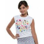 Majica kratkih rukava za djevojčice Lucky in Love Novelty Print Sun Chaser Tank Girls - multi