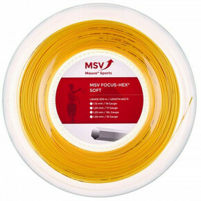 Teniska žica MSV Focus Hex Soft (200 m) - yellow